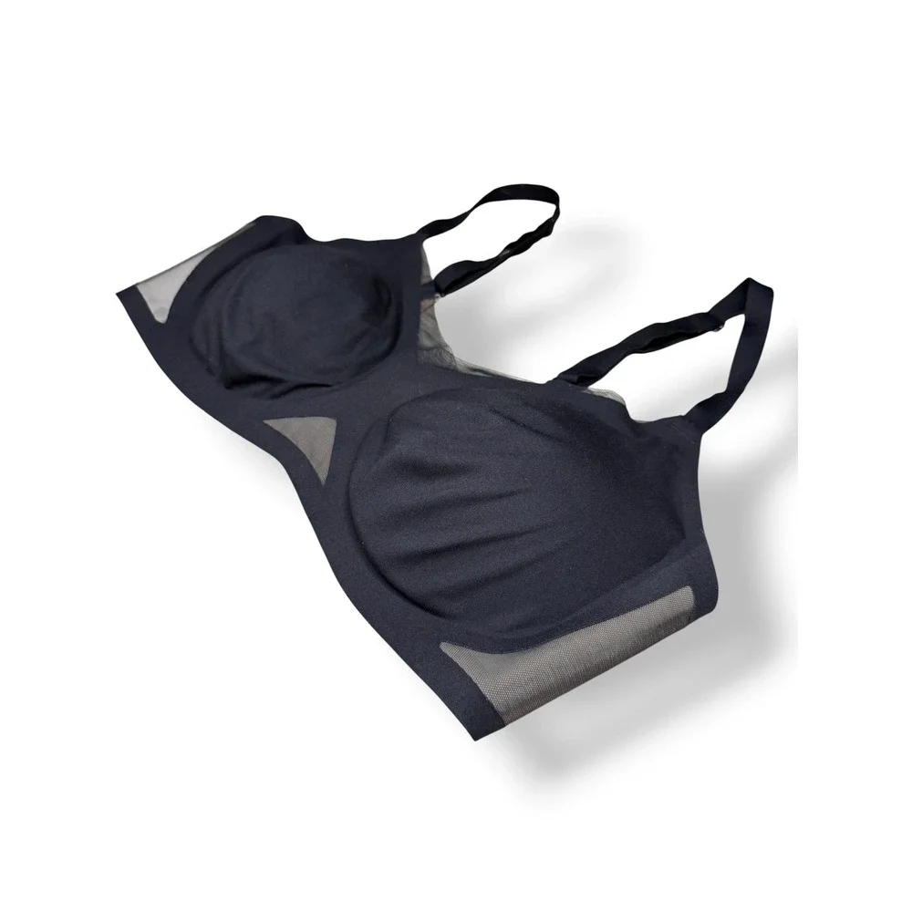HoneyLove Crossover Bra Women's Large Black Wireless Comfort